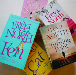 Betsy's collection of Freya North novels