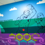 Phil Shafer's mural at the Plaza Academy in Kansas City. Photo by Caleb Sommerville via Sikestyle.com