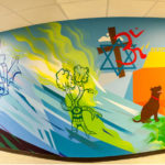 Phil Shafer's mural at the Plaza Academy in Kansas City. Photo by Caleb Sommerville via Sikestyle.com