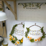 Two floral wreaths are ready to be shipped.