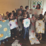 A group of quilting students at a Lizzy House Workshop. Photo by Lizzy House.