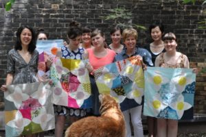 A Lizzy House Meadow Quilt Class. Photo by Lizzy House.