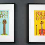 Two folk-inspired prints designed by Two Tone Press.