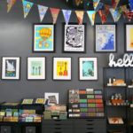 The retail space in the front of the Two Tone Press studio sells cards, prints and more.